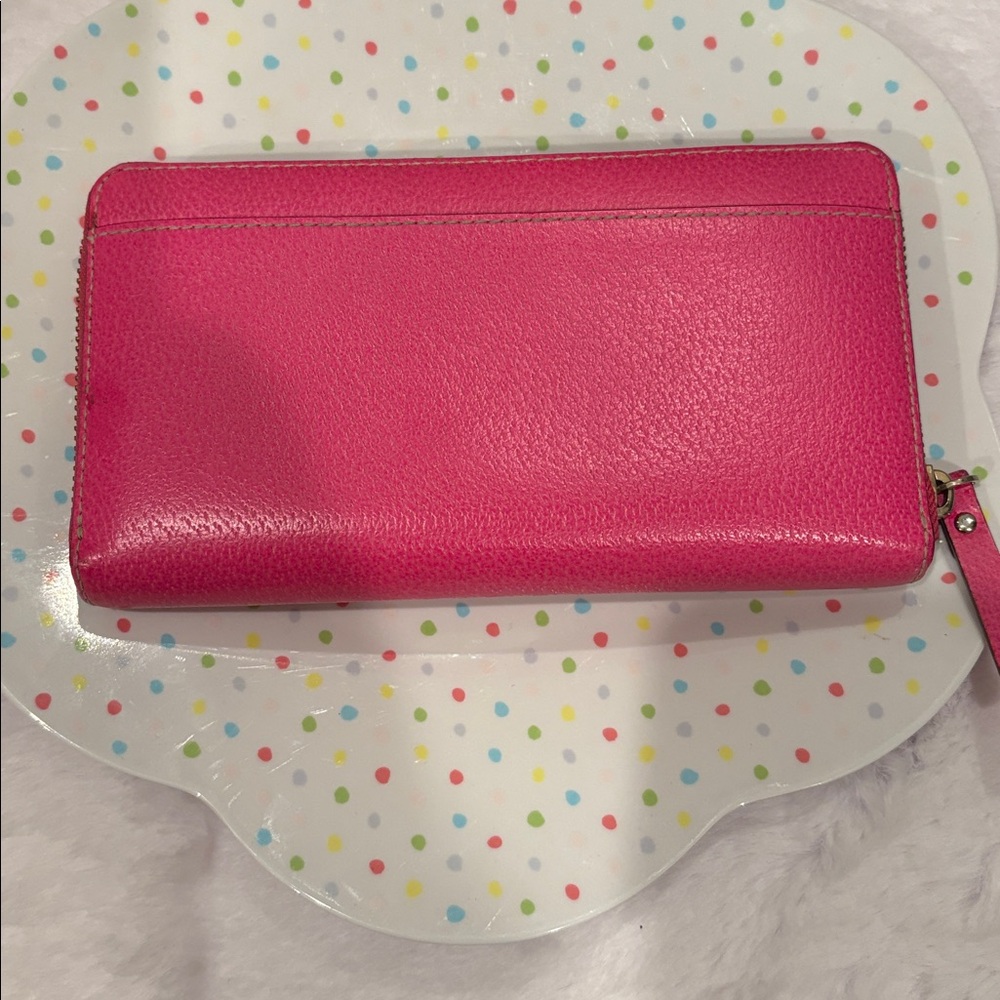 Kate Spade Fuchsia Leather Wallet - Picture 2 of 6